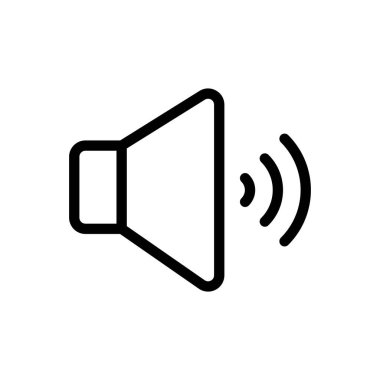 şeffaf bir arkaplan üzerinde ses vektörü çizimi. Premium kalite sembolleri. Konsept ve grafik tasarım için ince çizgi simgesi. 