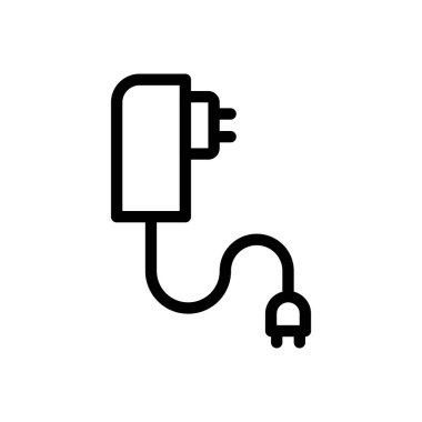 charger vector illustration on a transparent background.Premium quality symbols.Thin line icon for concept and graphic design. 