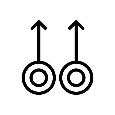 Saydam bir arkaplan üzerinde ok vektör çizimi. Premium kalite sembolleri. Konsept ve grafik tasarım için ince çizgi simgesi. 