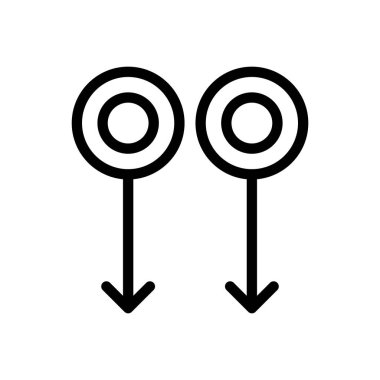 Saydam bir arkaplan üzerinde ok vektör çizimi. Premium kalite sembolleri. Konsept ve grafik tasarım için ince çizgi simgesi. 