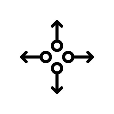Şeffaf bir arkaplanda vektör illüstrasyonunu genişlet. Premium kalite sembolleri. Konsept ve grafik tasarım için ince çizgi simgesi.