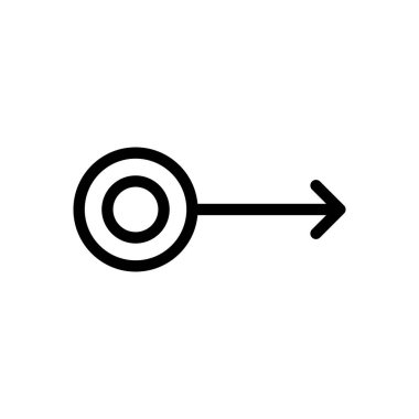 Şeffaf bir arkaplanda sağ vektör çizimi. Konsept ve grafik tasarımı için ince çizgi simgesi..