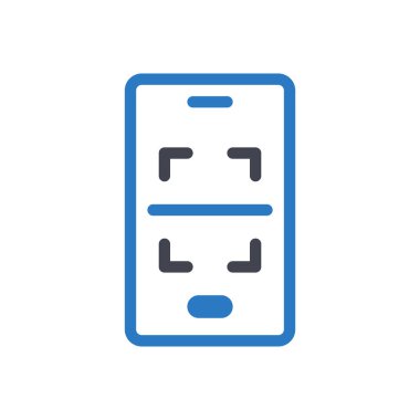 Şeffaf bir arkaplanda vektör illüstrasyonunu tara. Konsept ve grafik tasarımı için kaliteli semboller..