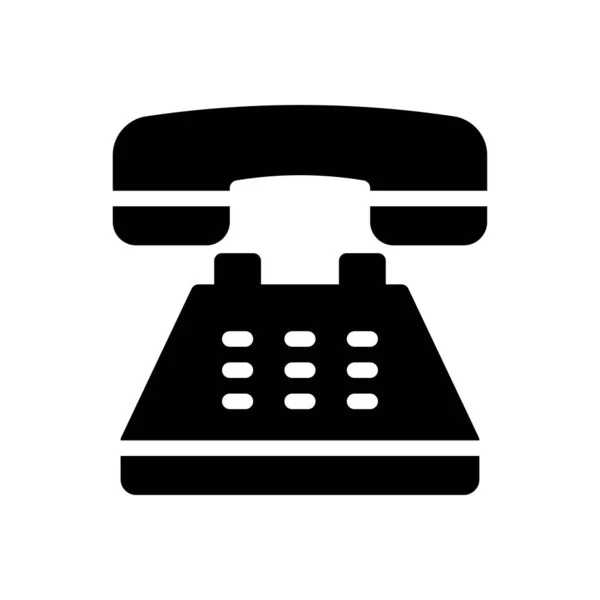 Telephone Vector Illustration Transparent Background Premium Quality Symbols Glyphs Icon — Vector de stock