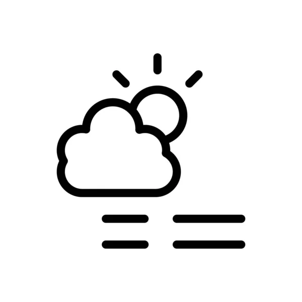 Illustration Vectorielle Météo Sur Fond Transparent Symboles Qualité Premium Icône — Image vectorielle