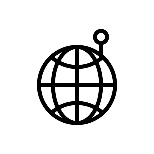 Ilustração Vetorial Global Fundo Transparente Símbolos Qualidade Premium Ícone Linha —  Vetores de Stock