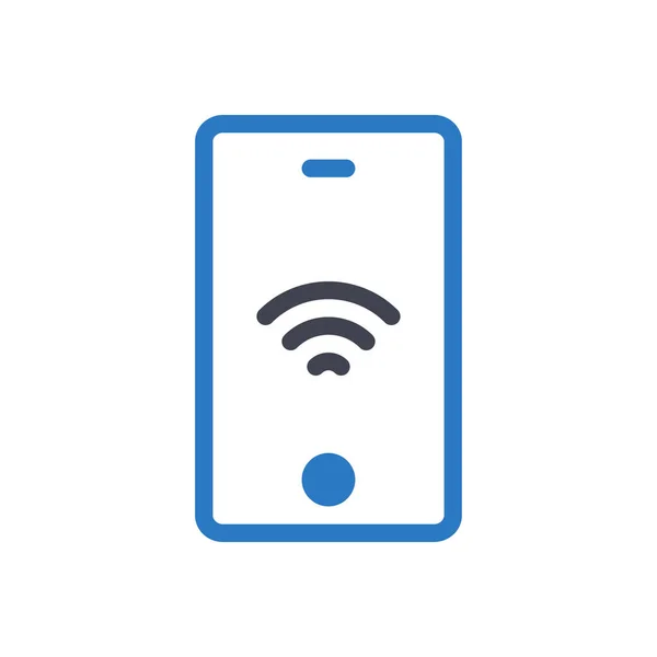 Wifi Vector Illustration Transparent Background Premium Quality Symbols Glyphs Icon — 스톡 벡터