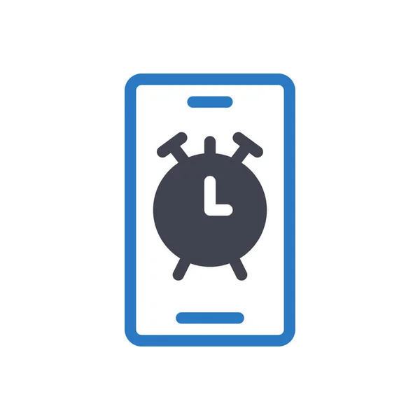 Alarm Vector Illustration Transparent Background Premium Quality Symbols Glyphs Icon — Stock Vector