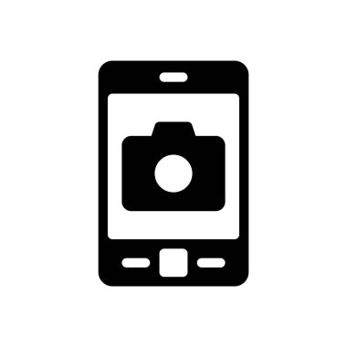 Şeffaf bir arkaplan üzerinde kamera vektör illüstrasyonu. Konsept ve grafik tasarım için mükemmel kalite semboller.. 