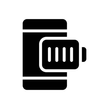 Saydam bir arkaplan üzerinde pil vektör çizimi. Konsept ve grafik tasarımı için mükemmel kalite semboller.. 