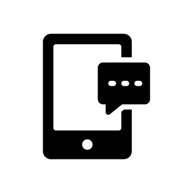 Şeffaf bir arkaplan üzerinde ileti vektör illüstrasyonu. Konsept ve grafik tasarımı için kaliteli semboller..