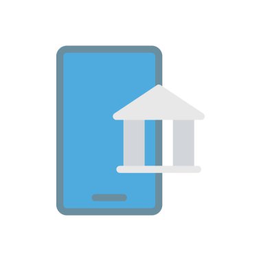 Şeffaf bir arkaplan üzerinde mobil vektör illüstrasyonu. Konsept ve grafik tasarımı için birinci sınıf kalite simgeler..