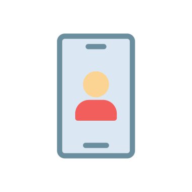 Şeffaf bir arkaplanda profil vektör çizimi. Konsept ve grafik tasarımı için kaliteli semboller.. 