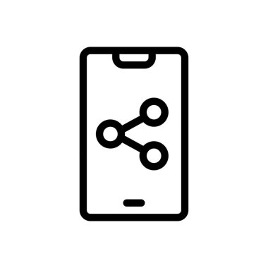 Şeffaf bir arkaplanda vektör illüstrasyonunu paylaş. Konsept ve grafik tasarımı için ince çizgi simgesi.. 