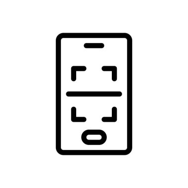 Şeffaf bir arkaplanda vektör çizimini tara. Premium kalite sembolleri. Konsept ve grafik tasarım için ince çizgi simgesi.