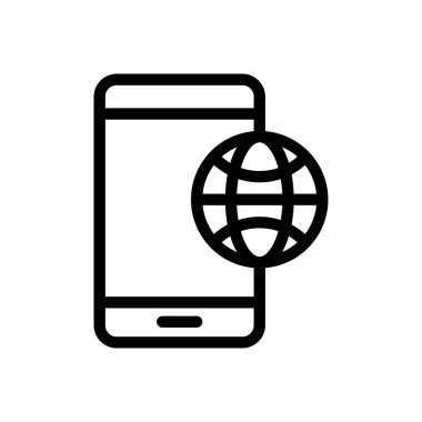  Şeffaf bir arkaplan üzerinde küresel vektör çizimi. Premium kalite sembolleri. Konsept ve grafik tasarım için ince çizgi simgesi. 