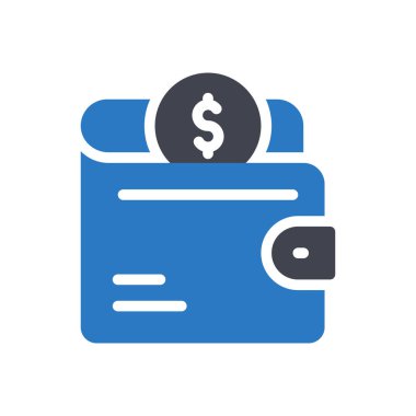 Saydam bir arkaplanda dolar vektör illüstrasyonu. Konsept ve grafik tasarım simgeleri için kaliteli semboller..