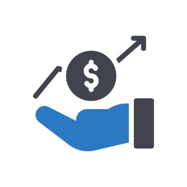 Saydam bir arkaplanda dolar vektör illüstrasyonu. Konsept ve grafik tasarım simgeleri için kaliteli semboller.. 