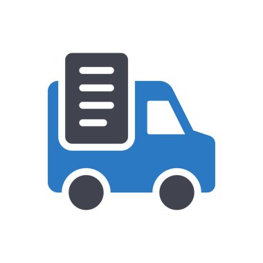 Şeffaf bir arkaplan üzerinde kamyon vektör çizimi. Konsept ve grafik tasarım için mükemmel kalite semboller..