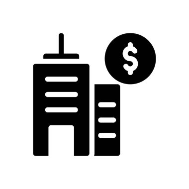 Saydam bir arkaplanda dolar vektör illüstrasyonu. Konsept ve grafik tasarım simgeleri için kaliteli semboller..