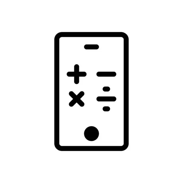 Calculator Vector Illustration Transparent Background Premium Quality Symbols Glyphs Icon — ストックベクタ