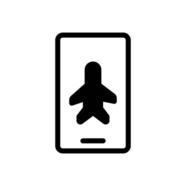 Flight Vector Illustration Transparent Background Premium Quality Symbols Glyphs Icon — Stock Vector