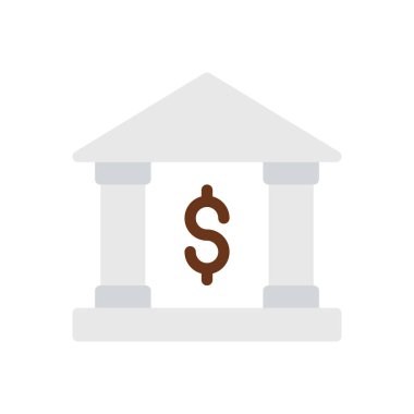 Saydam bir arkaplan üzerinde banka vektör çizimi. Konsept ve grafik tasarım için mükemmel kalite simgeleri..