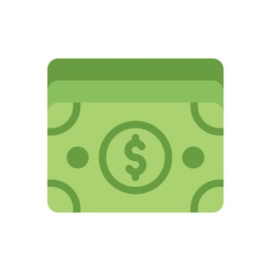 Şeffaf bir arkaplan üzerinde nakit vektör illüstrasyonu. Konsept ve grafik tasarımı için birinci sınıf kalite simgeler.. 