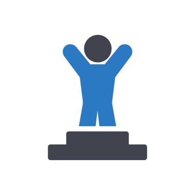 Şeffaf bir arkaplan üzerinde kazanan vektör çizimi. Konsept ve grafik tasarımı için mükemmel kalite sembolleri.. 