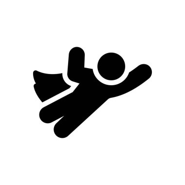 Saydam bir arkaplan üzerinde kahraman vektör çizimi. Konsept ve grafik tasarım simgeleri.. 