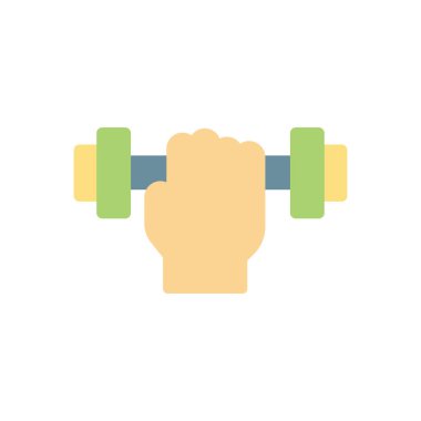 Şeffaf bir arkaplan üzerinde dambıl vektör çizimi. Konsept ve grafik tasarımı için birinci sınıf kalite simgeler..