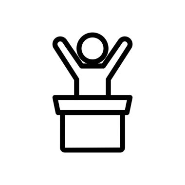 Şeffaf bir arkaplan üzerinde kazanan vektör çizimi. Konsept ve grafik tasarımı için ince çizgi simgesi.. 