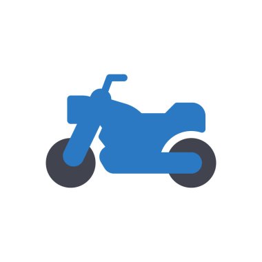 Saydam bir arkaplan üzerinde motosiklet vektör illüstrasyonu. Konsept ve grafik tasarımı için en iyi kalite semboller..