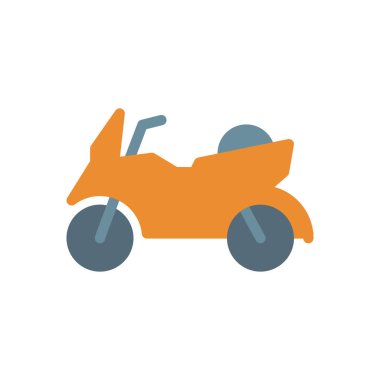 Saydam bir arkaplan üzerinde motosiklet vektör çizimi. Konsept ve grafik tasarımı için prim kalite simgeleri..