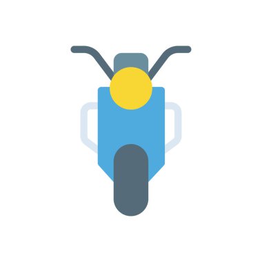 Saydam bir arkaplan üzerinde motosiklet vektör çizimi. Konsept ve grafik tasarımı için prim kalite simgeleri.. 