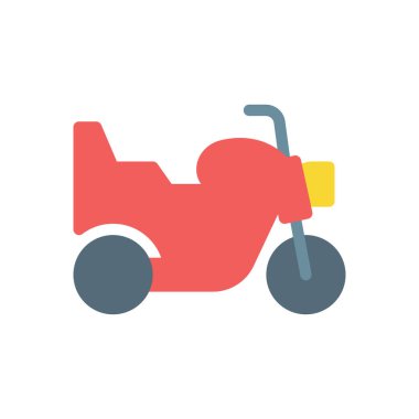 Saydam bir arkaplan üzerinde motosiklet vektör çizimi. Konsept ve grafik tasarım için birinci sınıf kalite simgeler..