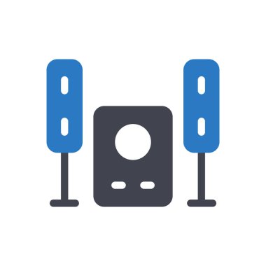 Şeffaf bir arkaplan üzerinde hoparlör vektör illüstrasyonu. Konsept ve grafik tasarım için mükemmel kalite sembolleri..