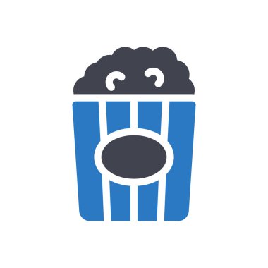 Şeffaf bir arkaplan üzerinde patlamış mısır vektör çizimi. Konsept ve grafik tasarımı için özel kalite semboller..