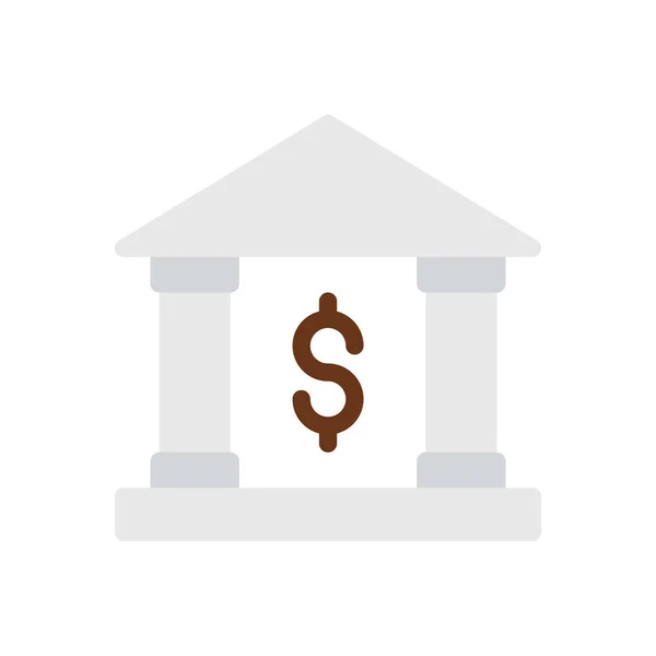 Bank Vector Illustration Transparent Background Premium Quality Symbols Stroke Icon — Vetor de Stock