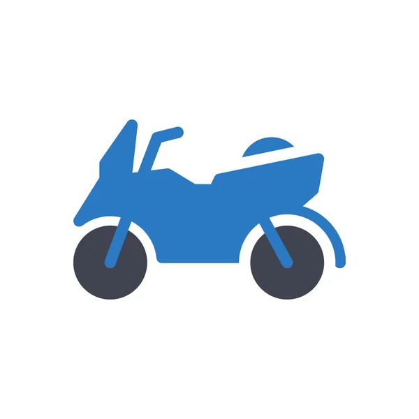 Motorbike Vector Illustration Transparent Background Premium Quality Symbols Glyphs Icon — Stockový vektor