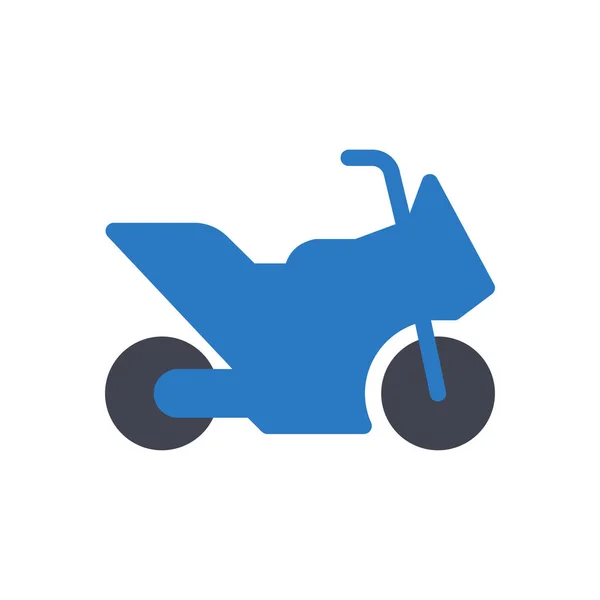 Motorcycle Vector Illustration Transparent Background Premium Quality Symbols Glyphs Icon — Stok Vektör