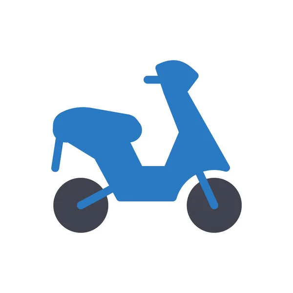 Motorbike Vector Illustration Transparent Background Premium Quality Symbols Glyphs Icon — Stock vektor