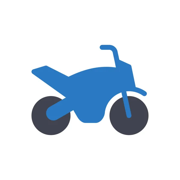 Motorcycle Vector Illustration Transparent Background Premium Quality Symbols Glyphs Icon — Archivo Imágenes Vectoriales