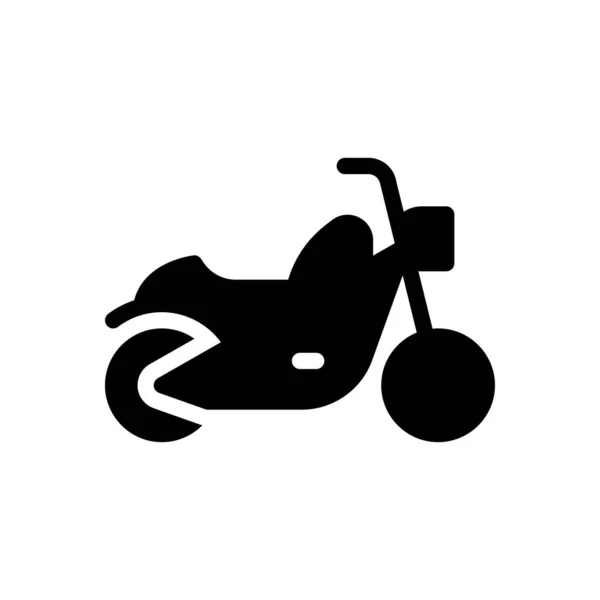 Motorbike Vector Illustration Transparent Background Premium Quality Symbols Glyphs Icon — Archivo Imágenes Vectoriales