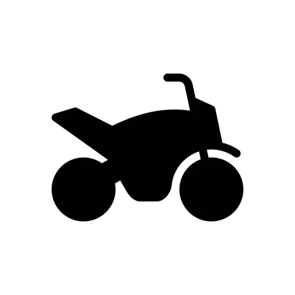 Ilustracja Wektora Motocykla Przejrzystym Tle Symbole Jakości Premium Ikona Glifów — Wektor stockowy