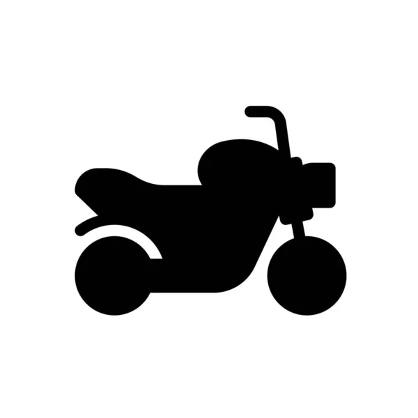 Motorcycle Vector Illustration Transparent Background Premium Quality Symbols Glyphs Icon — 스톡 벡터