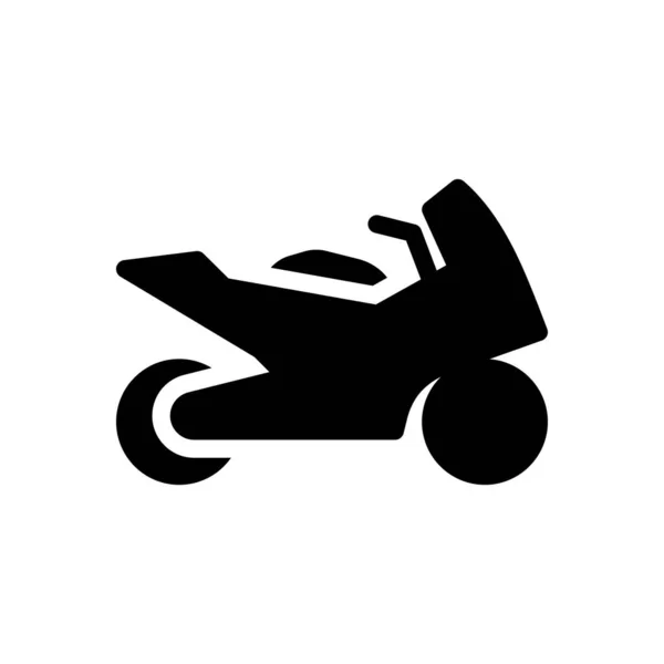 Motorbike Vector Illustration Transparent Background Premium Quality Symbols Glyphs Icon — Stok Vektör