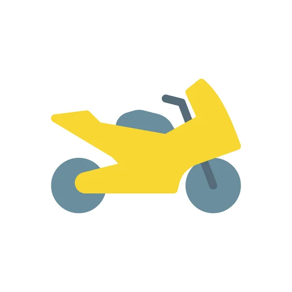 Motorbike Vector Illustration Transparent Background Premium Quality Symbols Stroke Icon — Stok Vektör