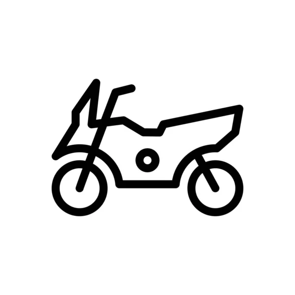 Векторна Ілюстрація Мотоцикла Прозорому Фоні Символи Якості Премій Піктограма Тонкої — стоковий вектор