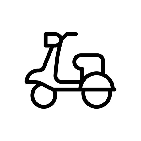 Motorbike Vector Illustration Transparent Background Premium Quality Symbols Thin Line — Stock vektor